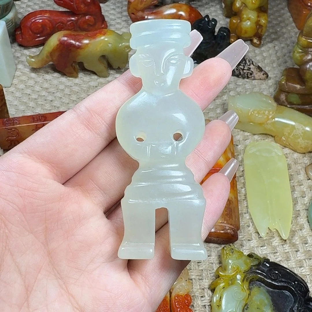 白玉菩提吊坠挂件