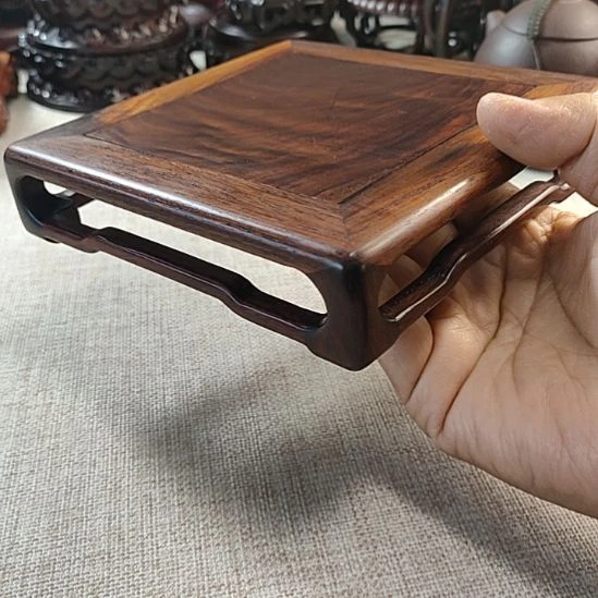 木大红酸枝独板正方底座