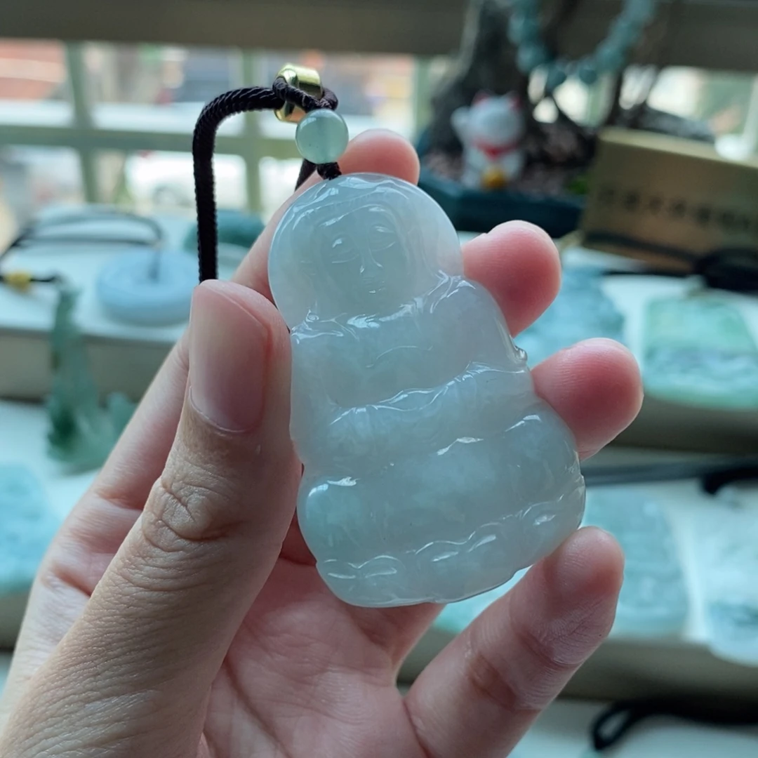 【闪购商品】颈饰未镶嵌翡翠只***，天然缅甸A货翡翠