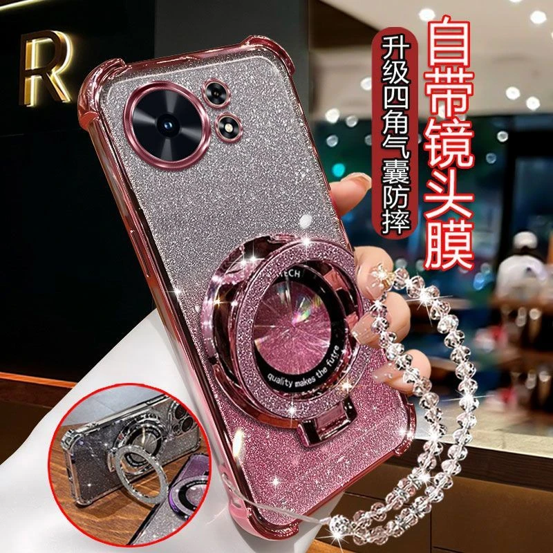 适用华为麦芒40手机壳奢华新款轻奢女款气囊防摔镜头全包软壳.