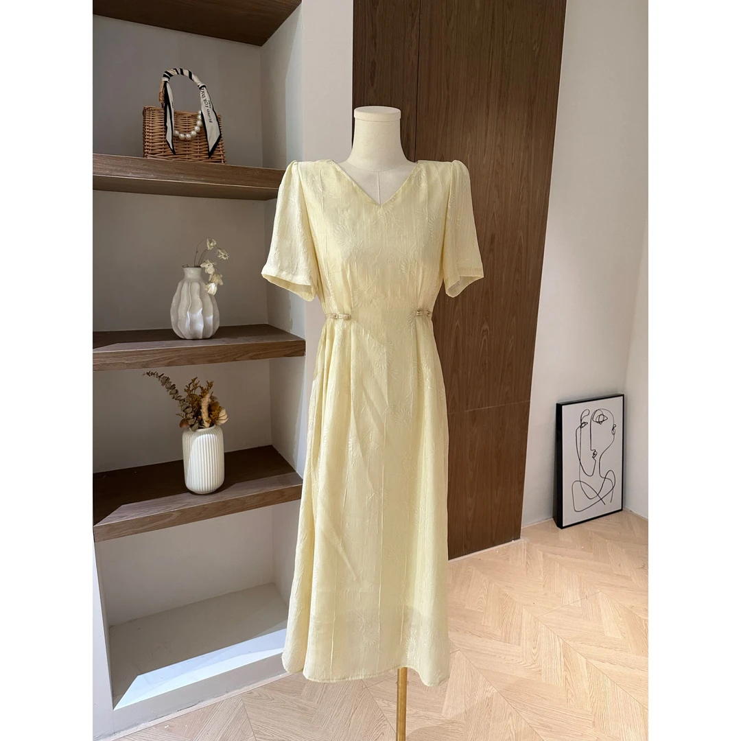 【隐竹】新中式提花连衣裙2608私服号