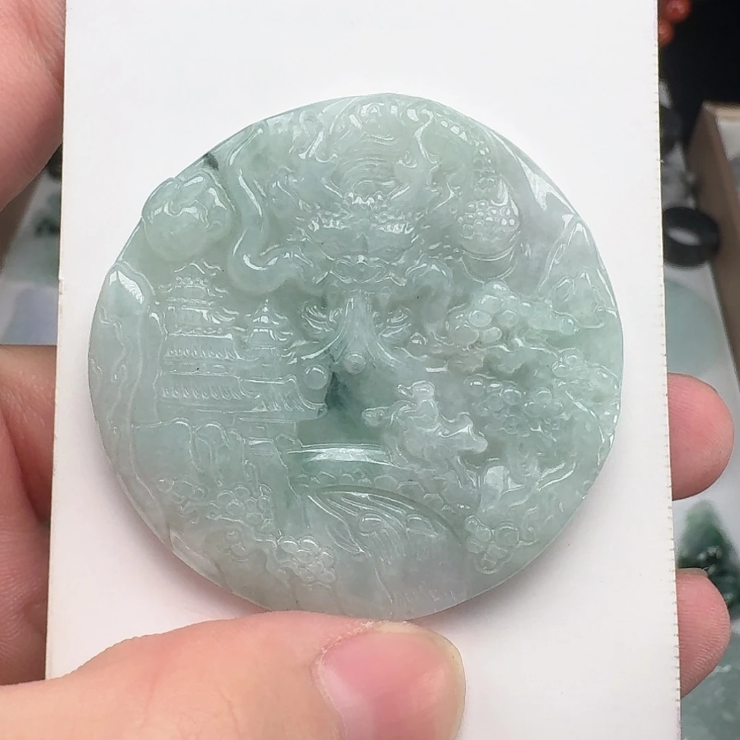 翡翠未镶嵌颈饰天然翡翠