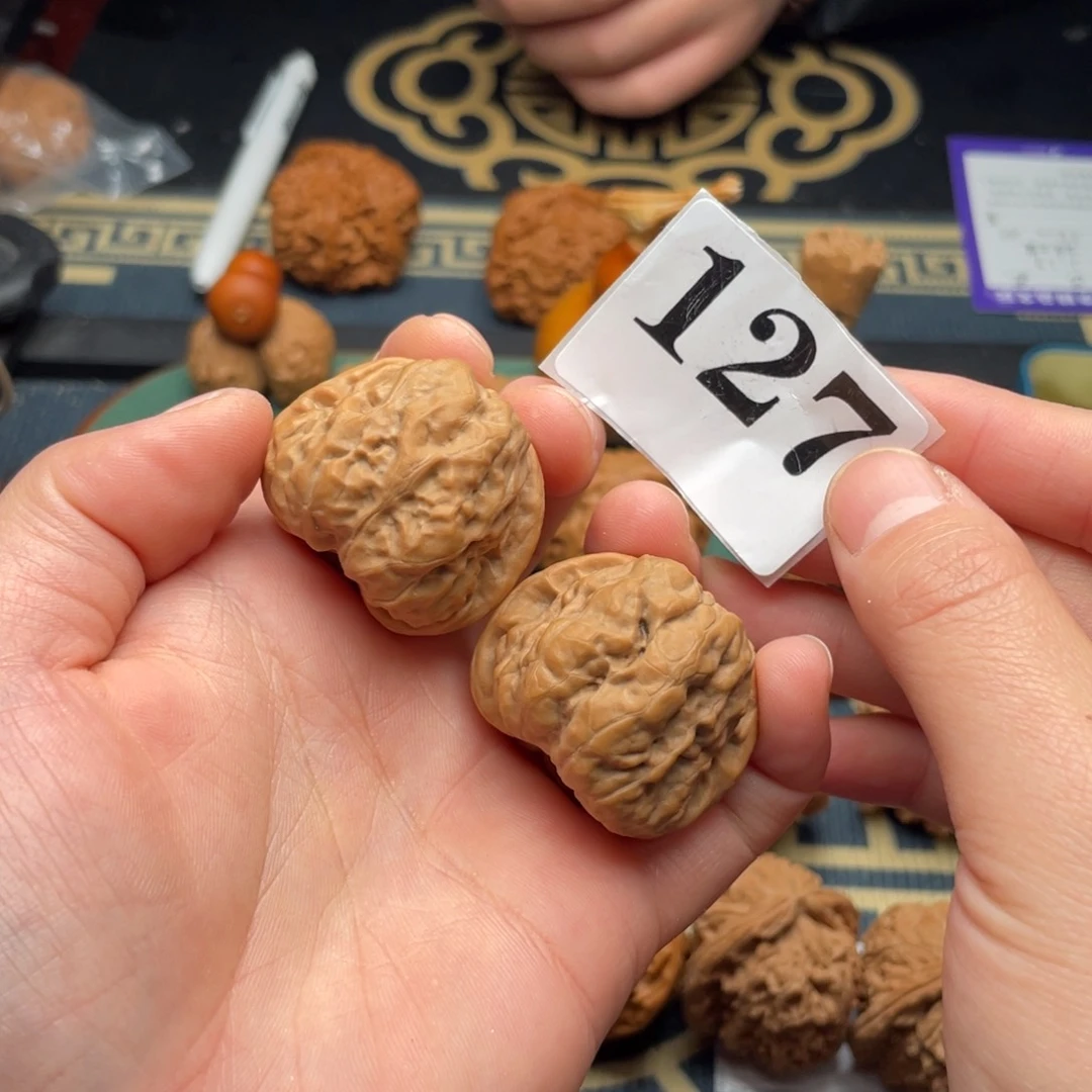 文玩核桃把件巴**.35蛤蟆头127号