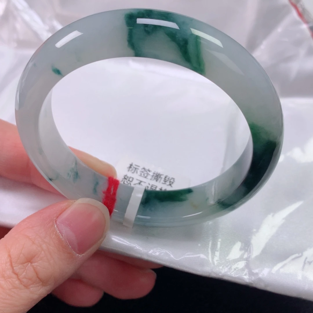 未镶嵌手镯翡翠缅甸天然翡翠手镯53