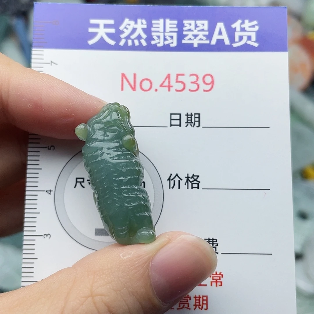 翡翠未镶嵌挂件4539