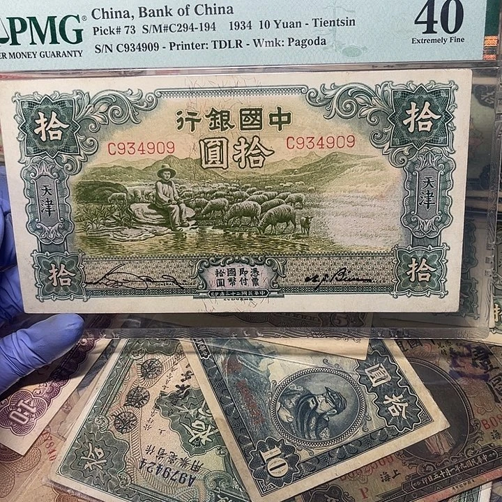 中国银行十元一张