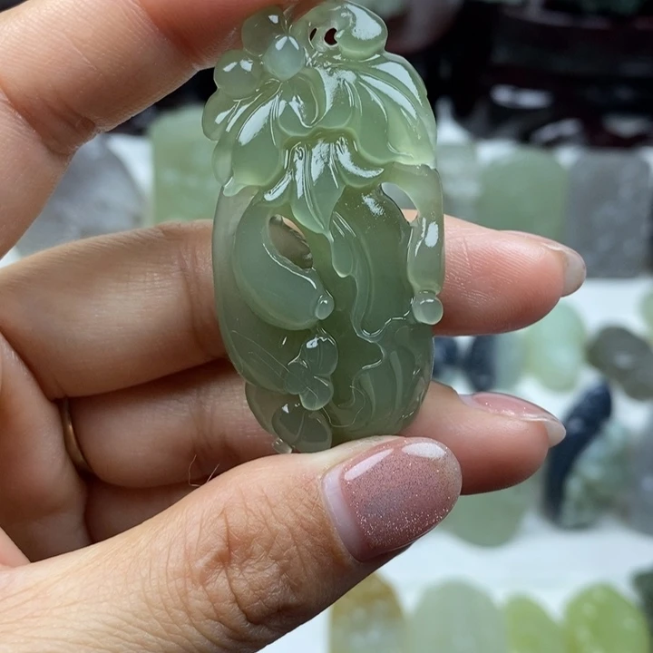 和田玉未镶嵌颈饰49