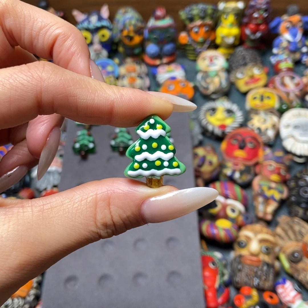 琉璃颈饰新款圣诞树