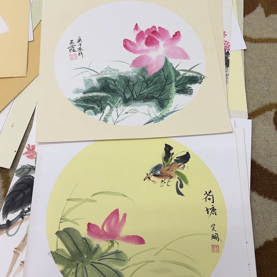 国画33-33卡纸作品童