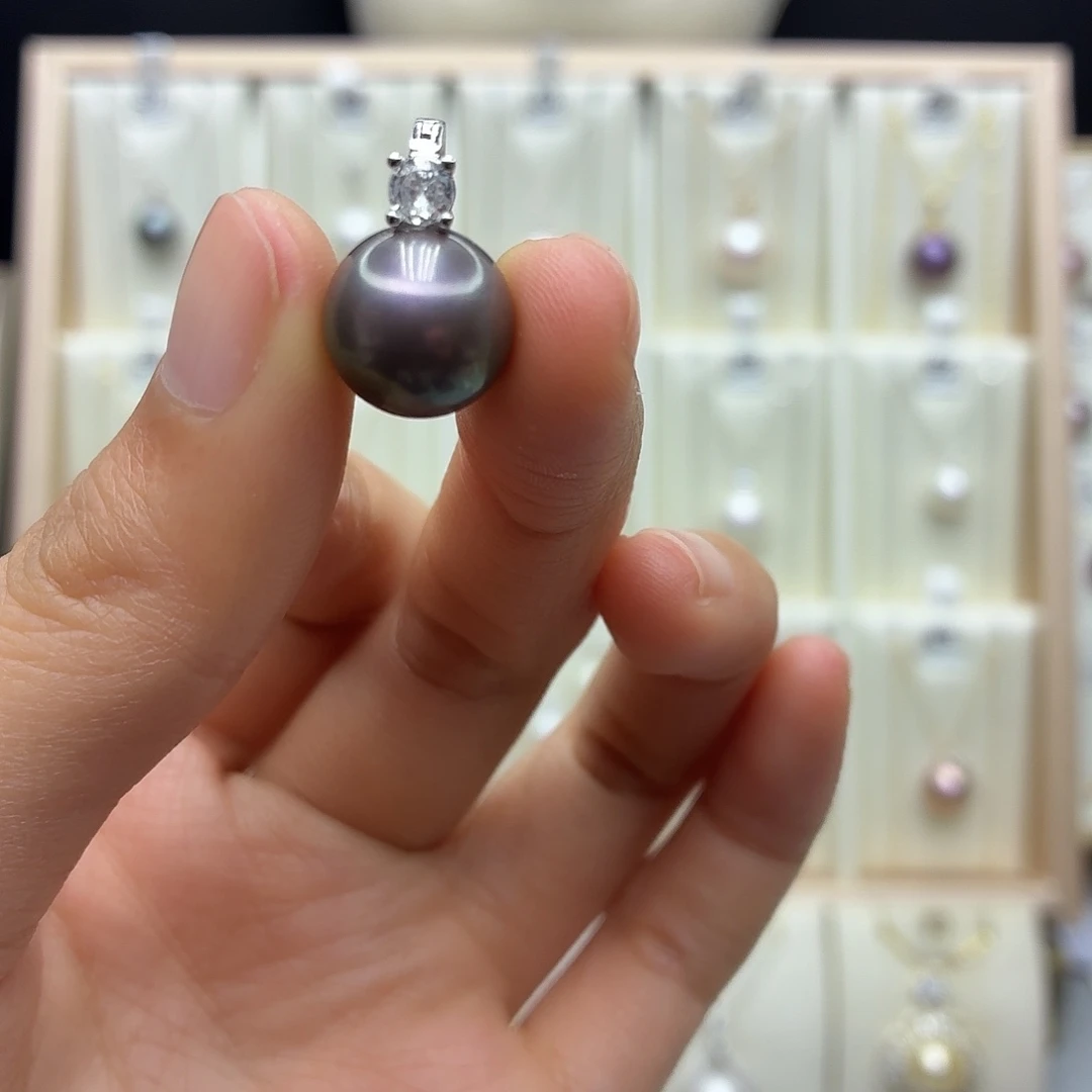 颈饰合金淡水珍珠