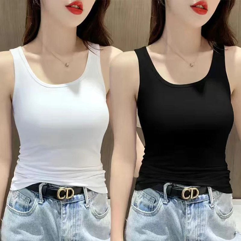莫代尔小吊带背心女内搭夏季百搭弹力修身外穿打底衫女无袖上衣服