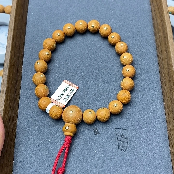 用***5手串凤眼菩提保尼泊尔保同树11.5铜钉手串