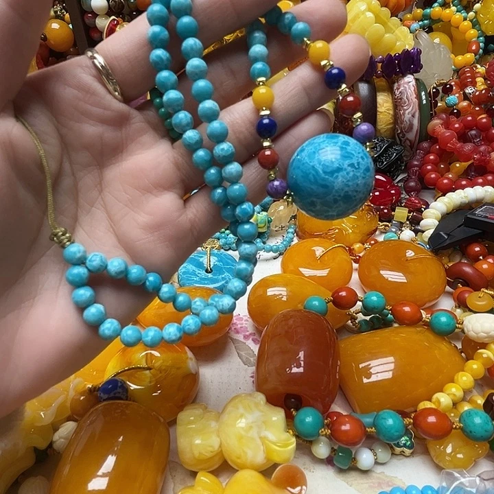 树脂制品红*子356海文单珠