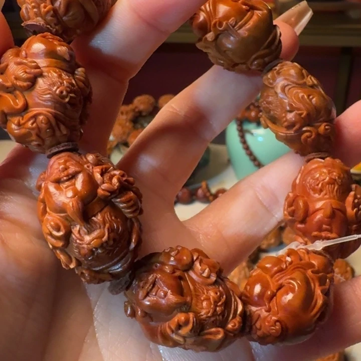 橄榄核手串/手链手工财神