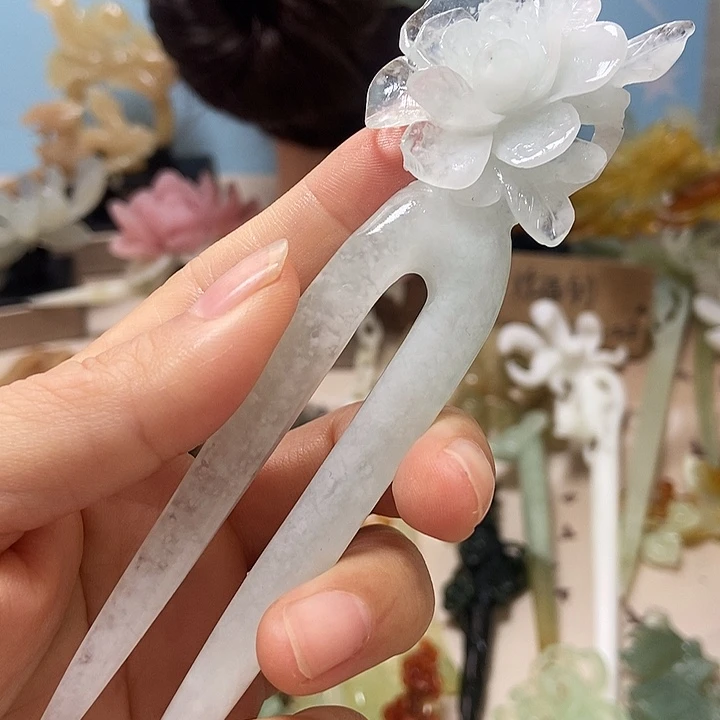 未镶嵌岫玉发簪发簪