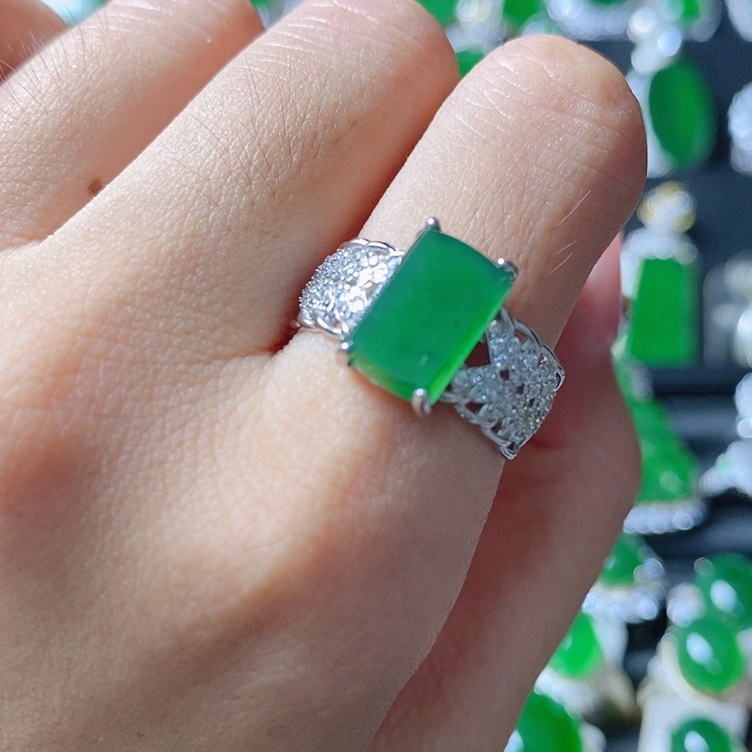 翡翠银S925镶嵌颈饰