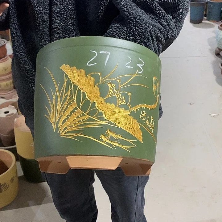 紫砂花盆紫砂花盆