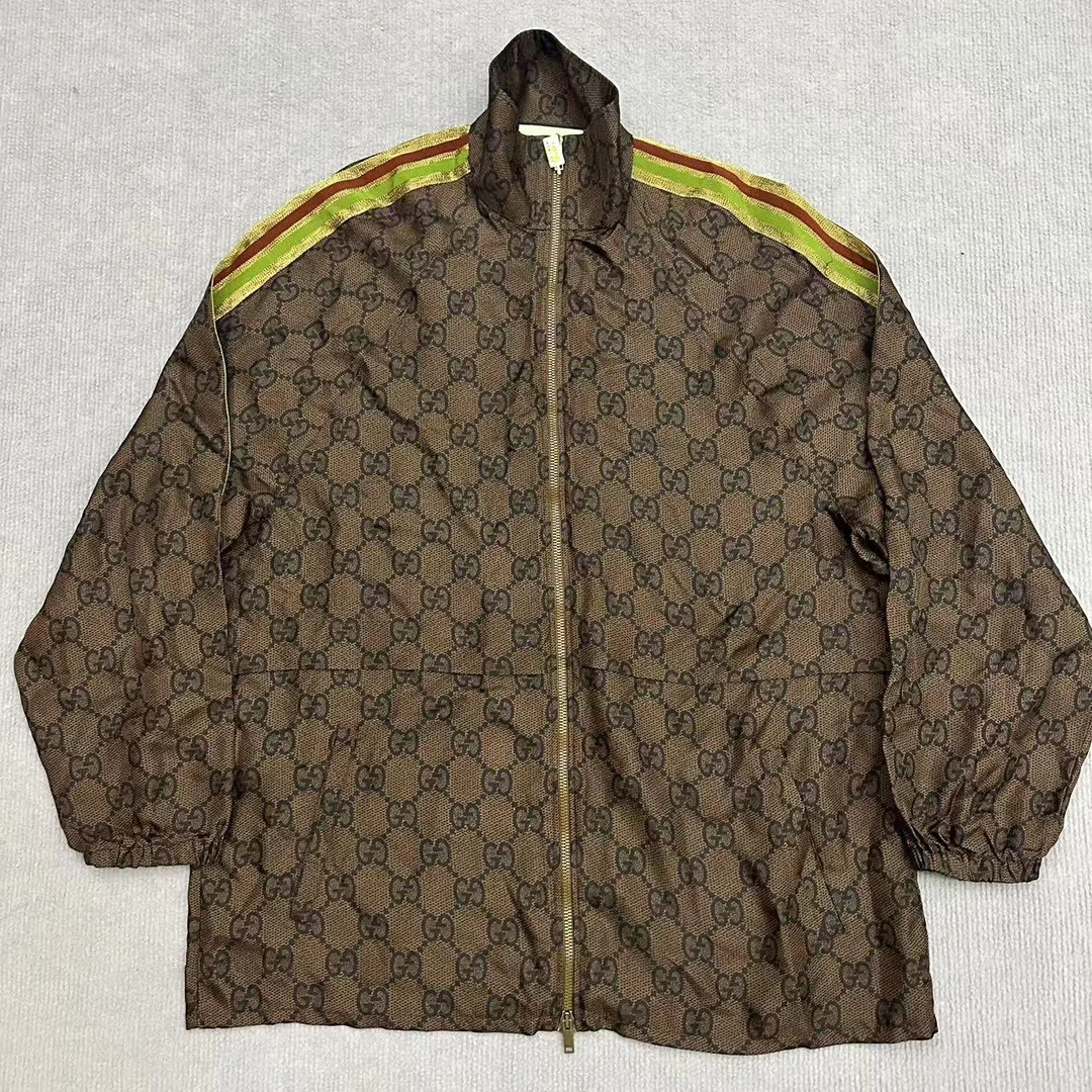99新 GUCCI/古驰 GUCCI古驰/咖色满印薄款外套/48码
