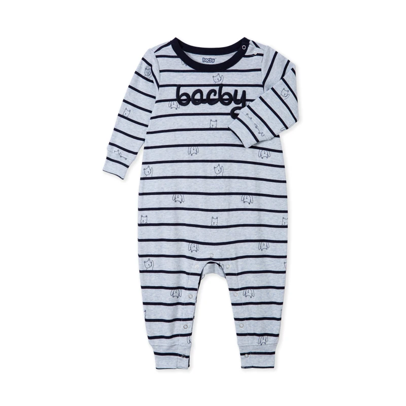 男女宝套头长袖连体服婴儿衣服21B05