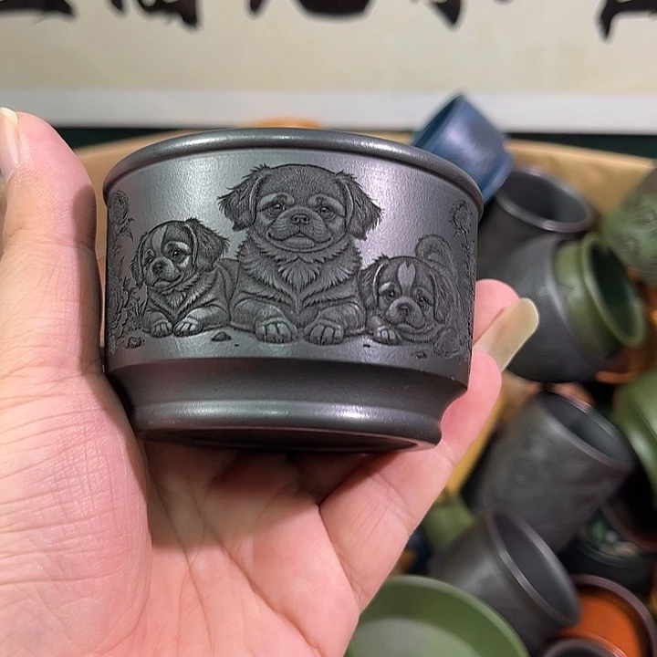 茶杯紫砂全手工紫砂主人杯