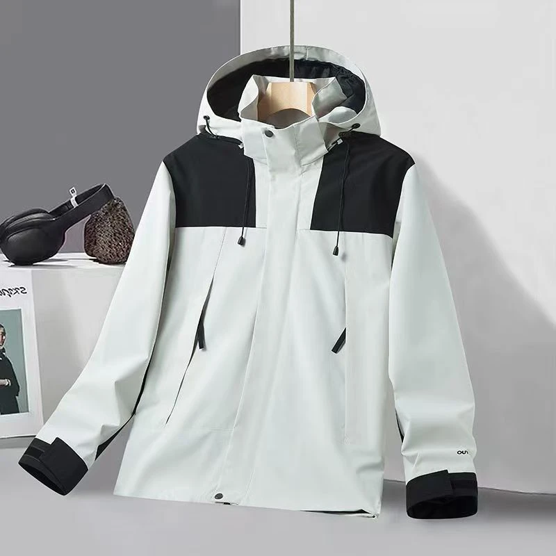 （柜台599款户外冲锋衣）男女同款春秋季户外可拆卸帽冲锋衣2366