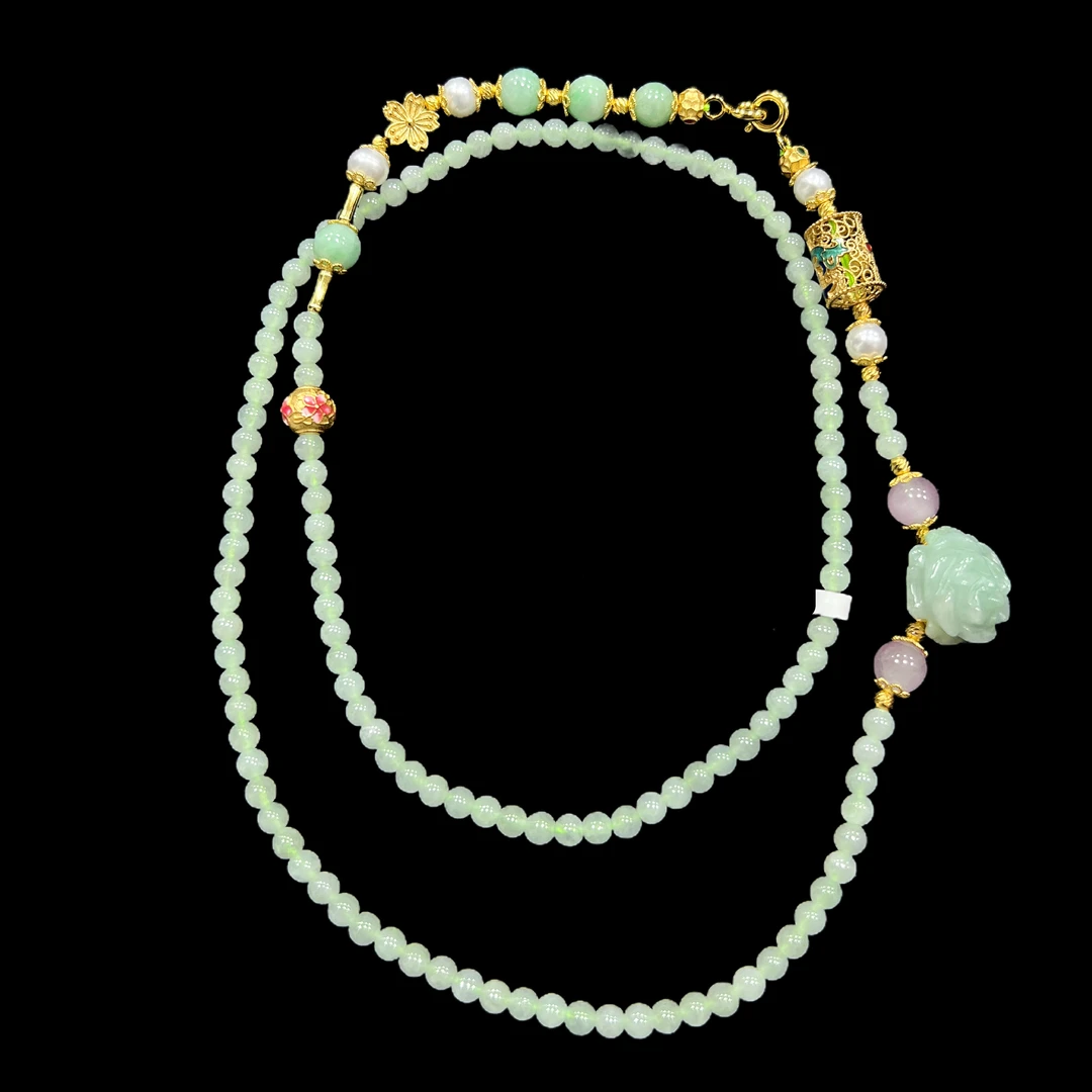 V7018 翡翠项链孤品