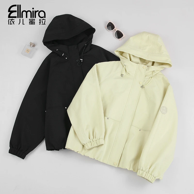 【二店】9413外套秋季新品连帽拉链开衫夹克上衣宽松休闲时尚潮流