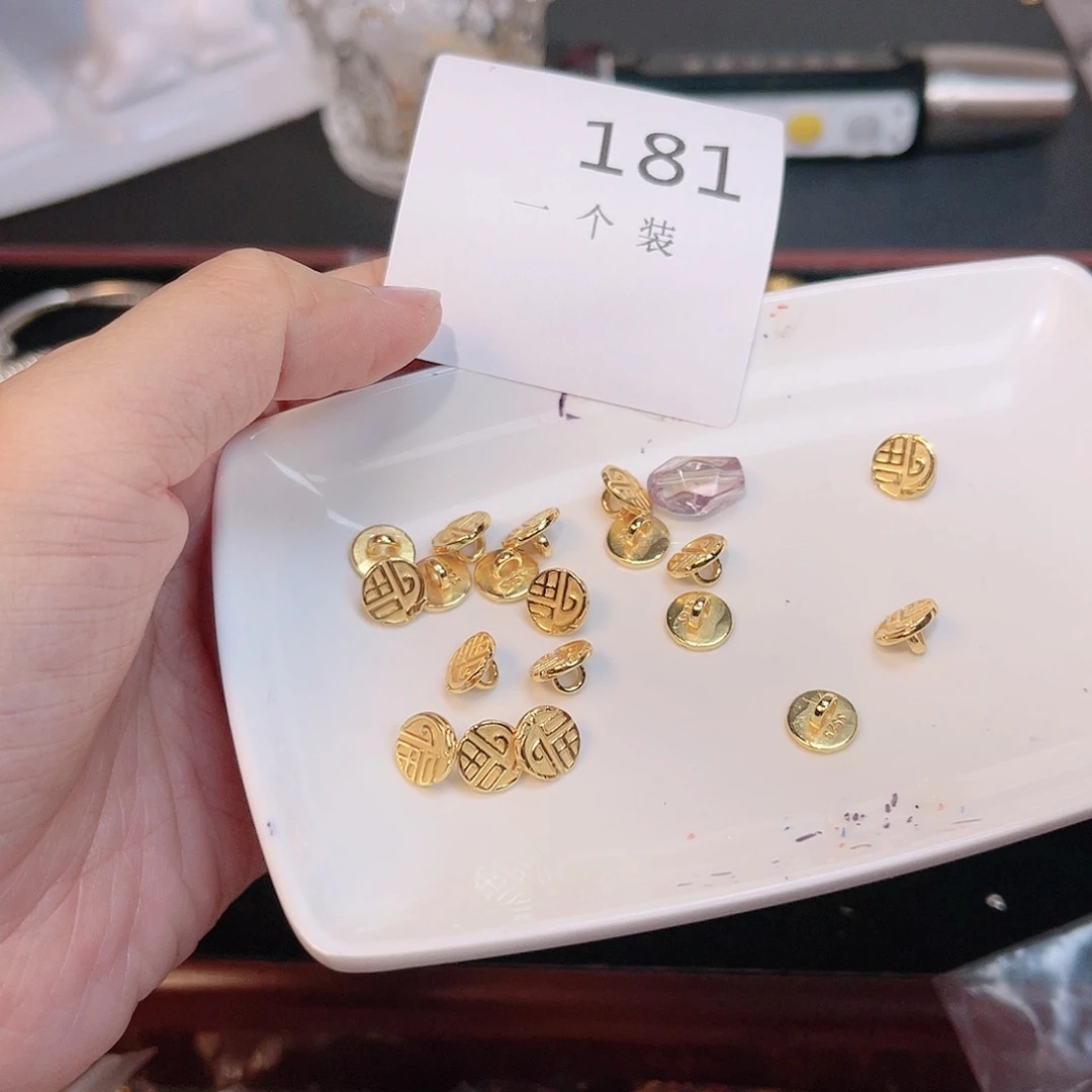 水晶珠宝半成品银S925镀金镶嵌181