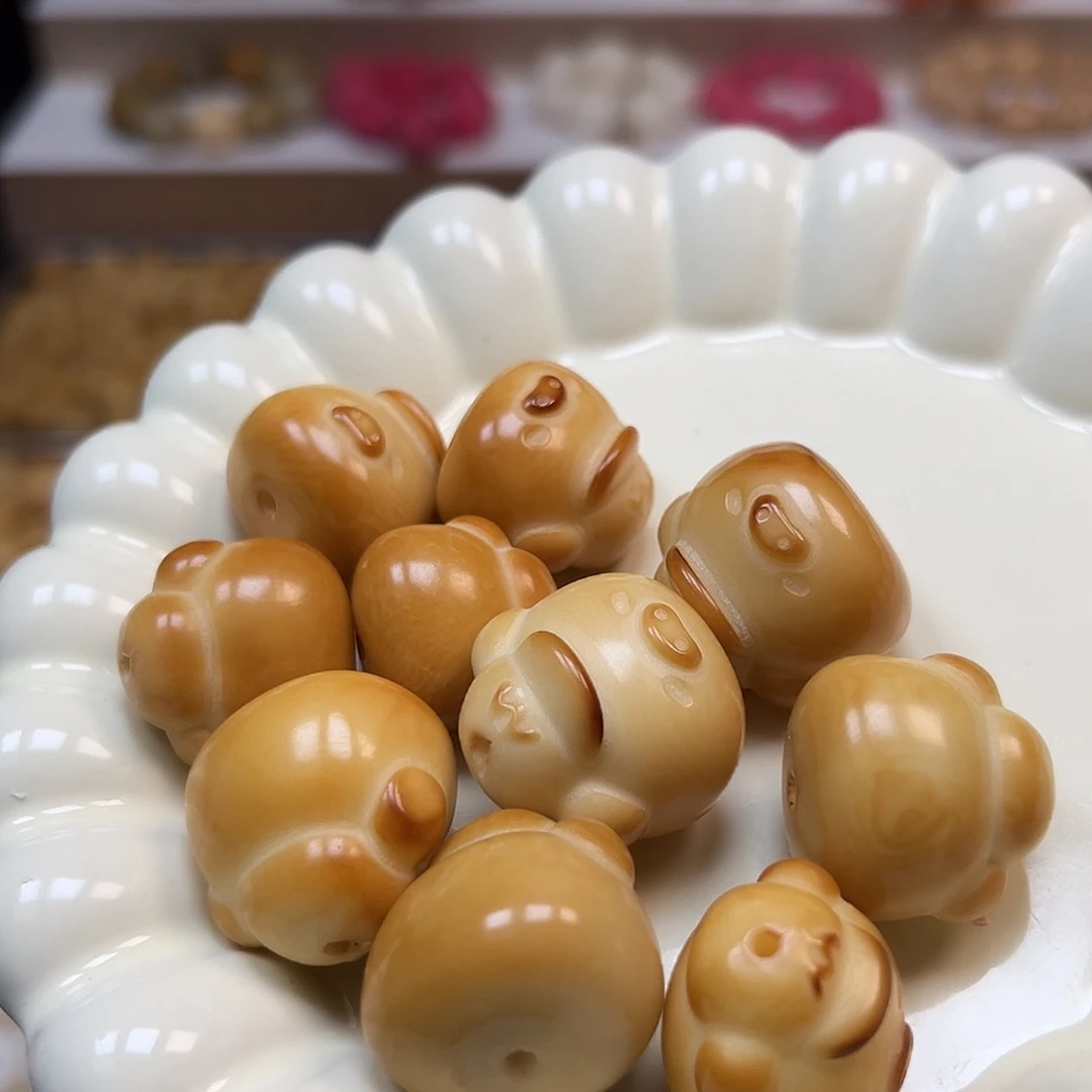 手串菩提根/象牙果瑕疵炭烤猪头10颗