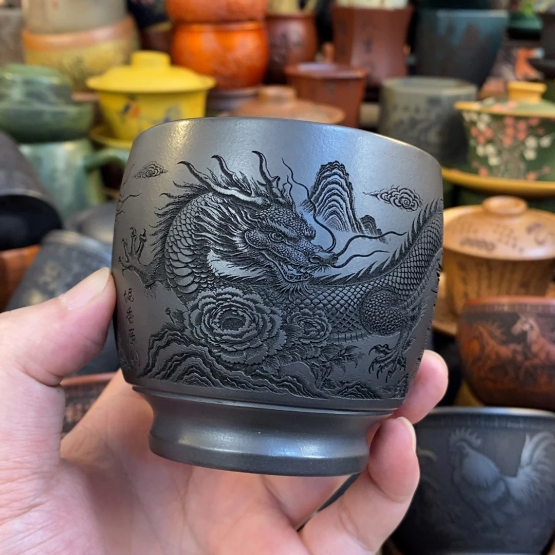 紫砂公道杯宜兴全手工紫砂杯