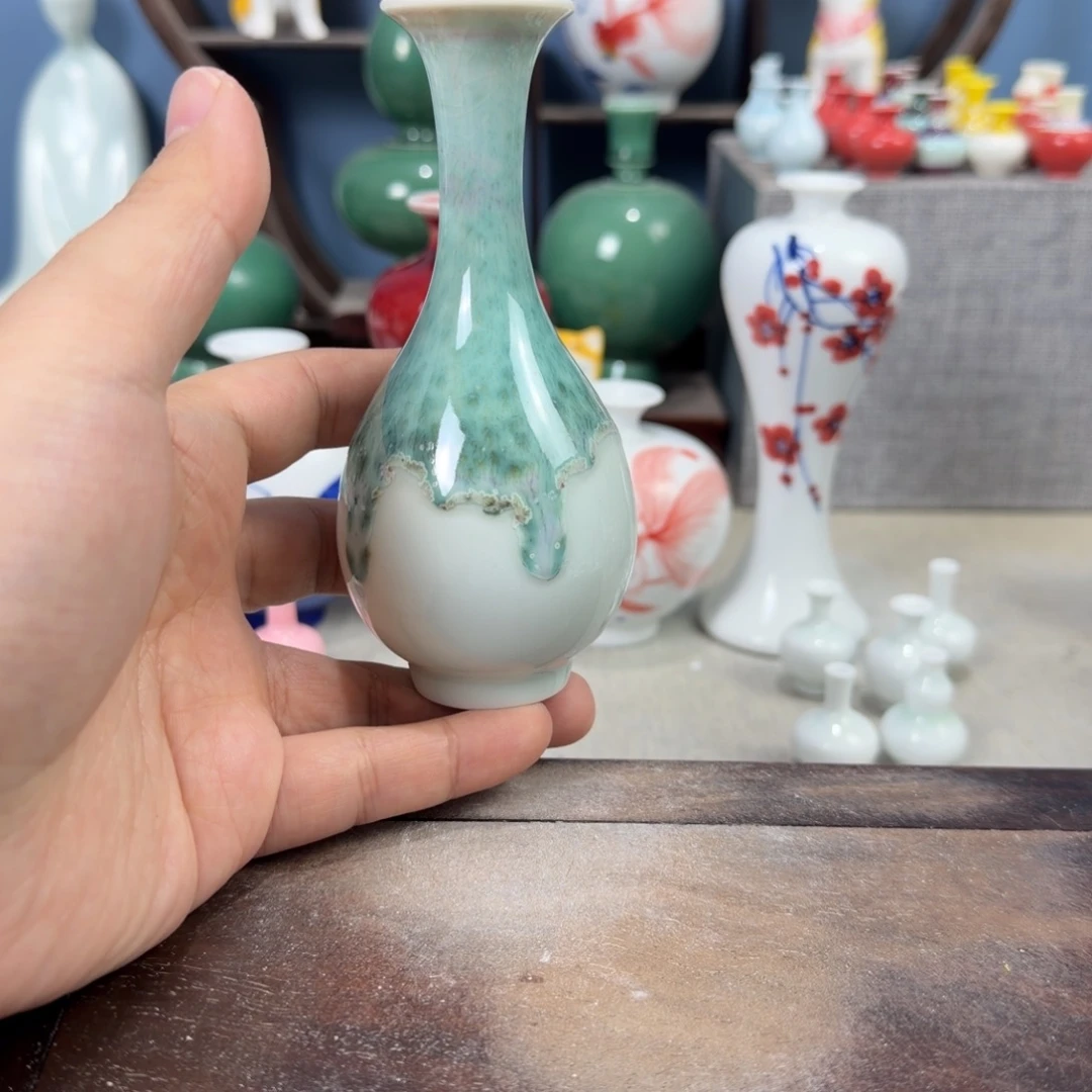 陶瓷手工小花器摆件