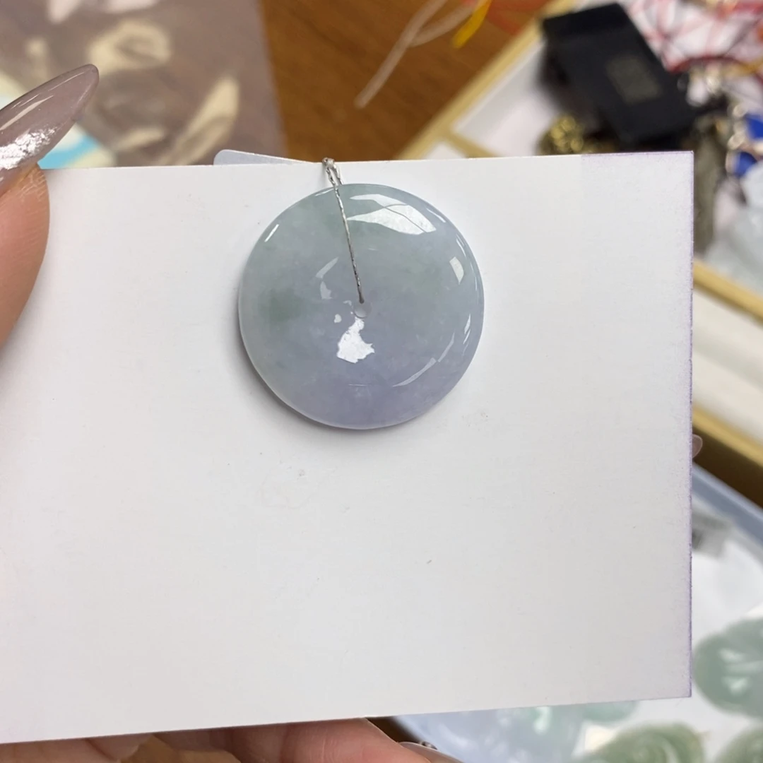 翡翠颈饰未镶嵌-***?平安扣