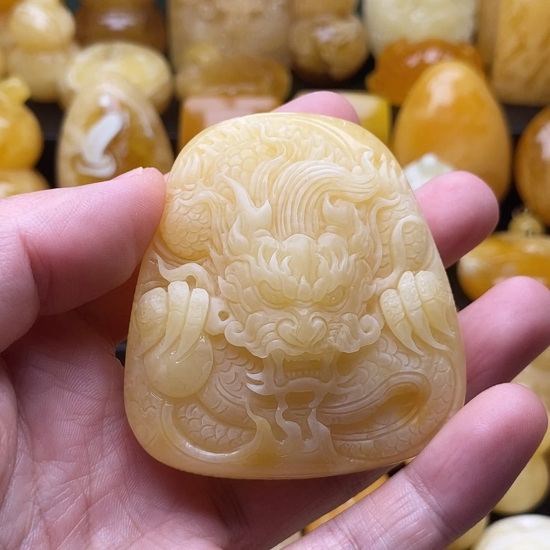 琥珀颈饰未镶嵌琥珀蜜蜡吊坠
