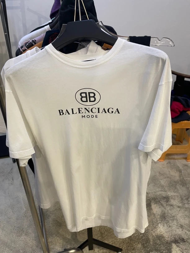 未使用 Balenciaga/巴黎世家 xs/巴黎世家白色bb短袖