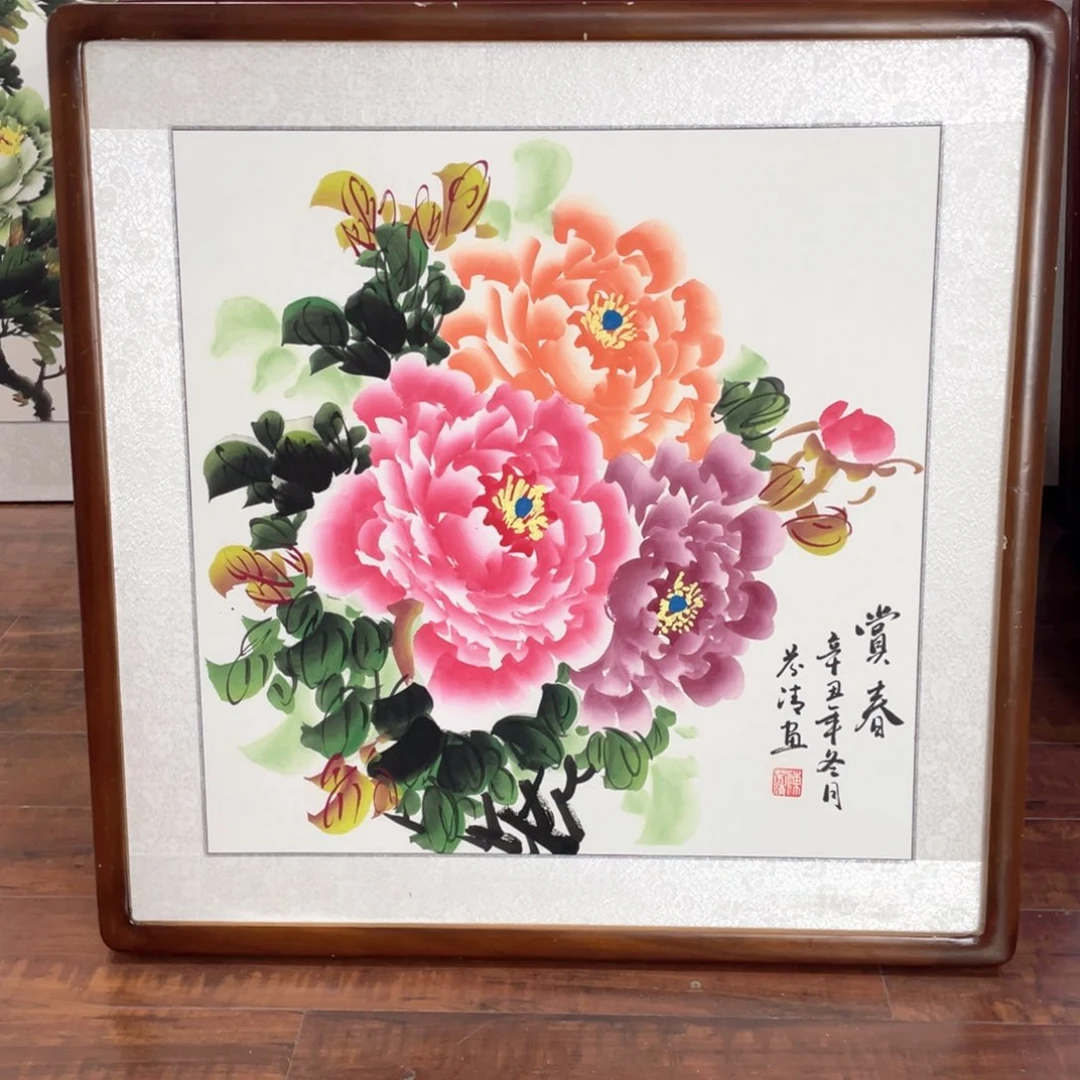 国画带框尺寸63*63厘米