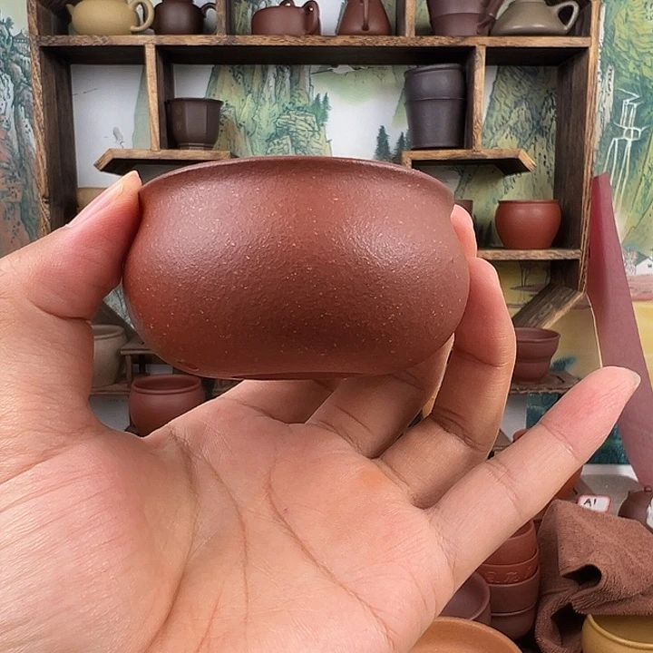 紫砂茶杯拙器甄选，纯原本矿。