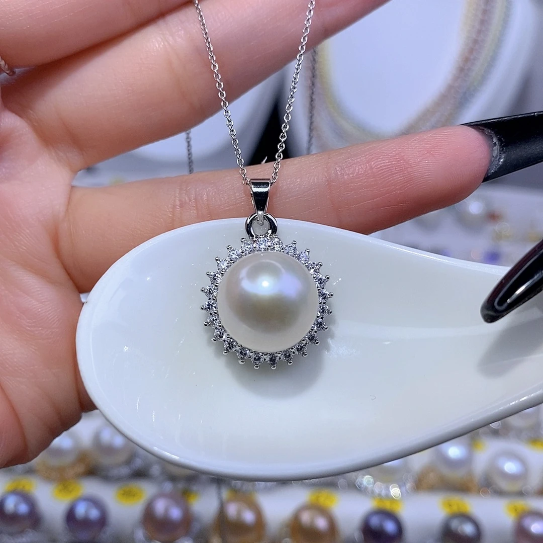颈饰合金淡水珍珠F