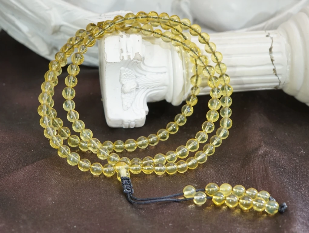 琥珀蓝珀佛珠4+ CA011433