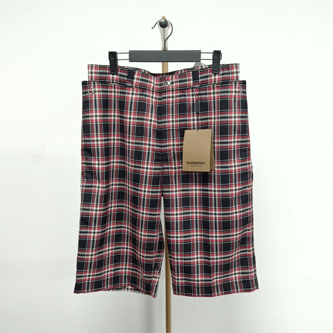 未使用 BURBERRY/博柏利 格纹短裤48 P2225 裤长65 胸围43编码3