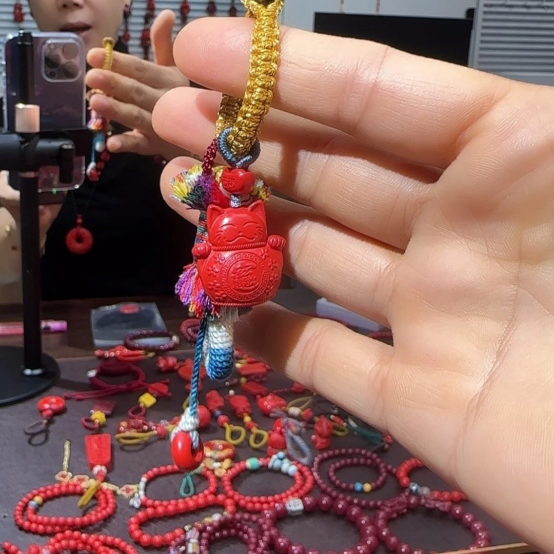 天然辰砂朱砂挂件