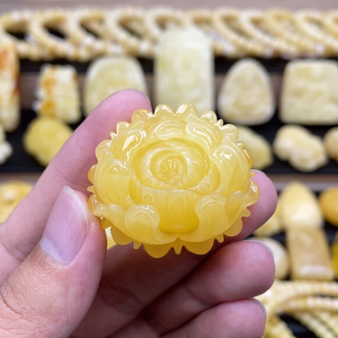 裸石琥珀未镶嵌琥珀蜜蜡