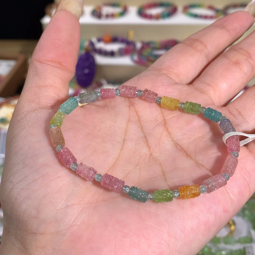 未镶嵌碧玺手串手链