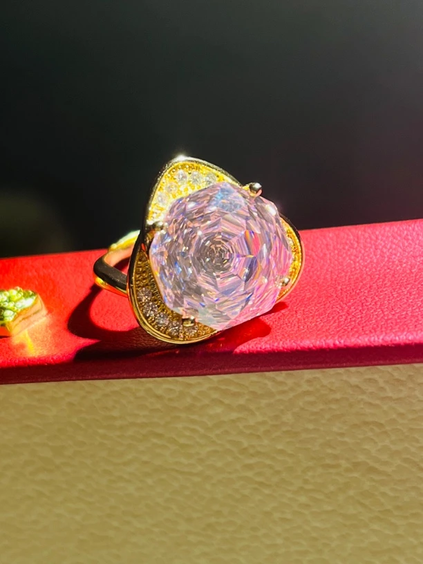 足银戒指   【高级定制】爱心玫瑰接戒指0635