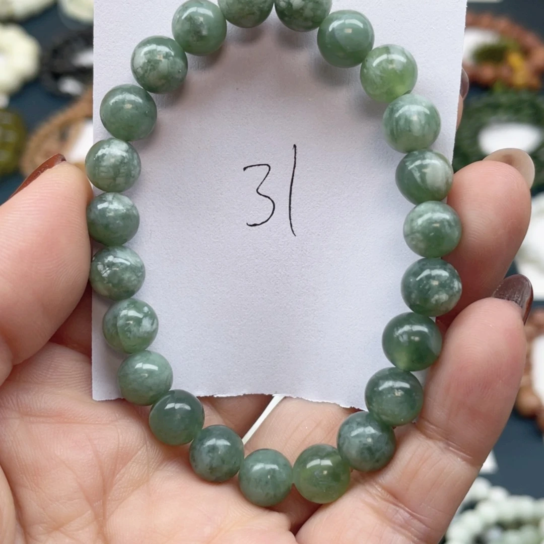 未镶嵌蛇纹石玉手串