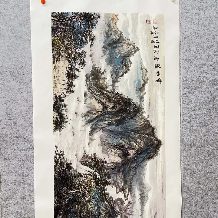 国画花鸟等图案三尺