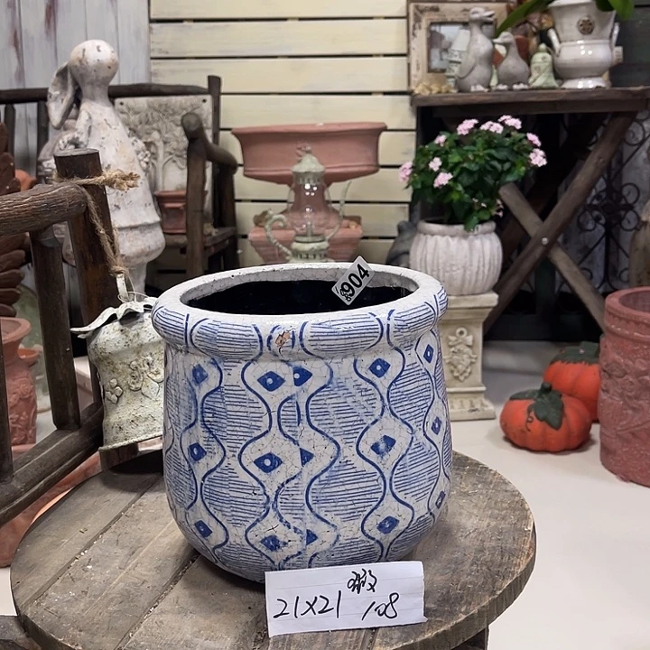 904瑕疵青花花盆1