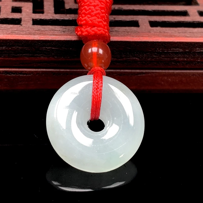 缅甸翡翠珠宝男女款平安扣儿童爆款天然翡翠吊坠