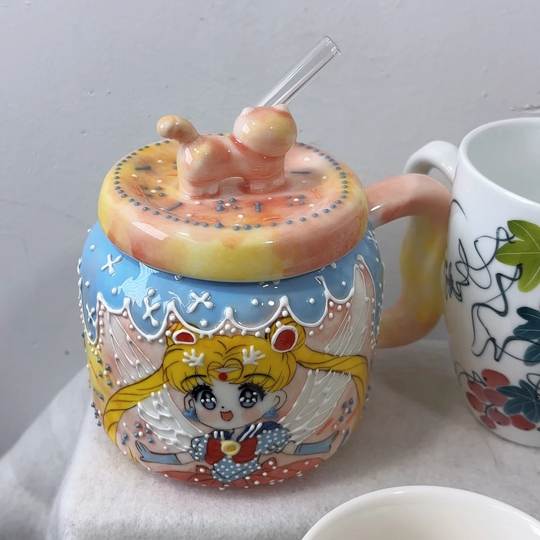 手绘高温釉下彩陶瓷