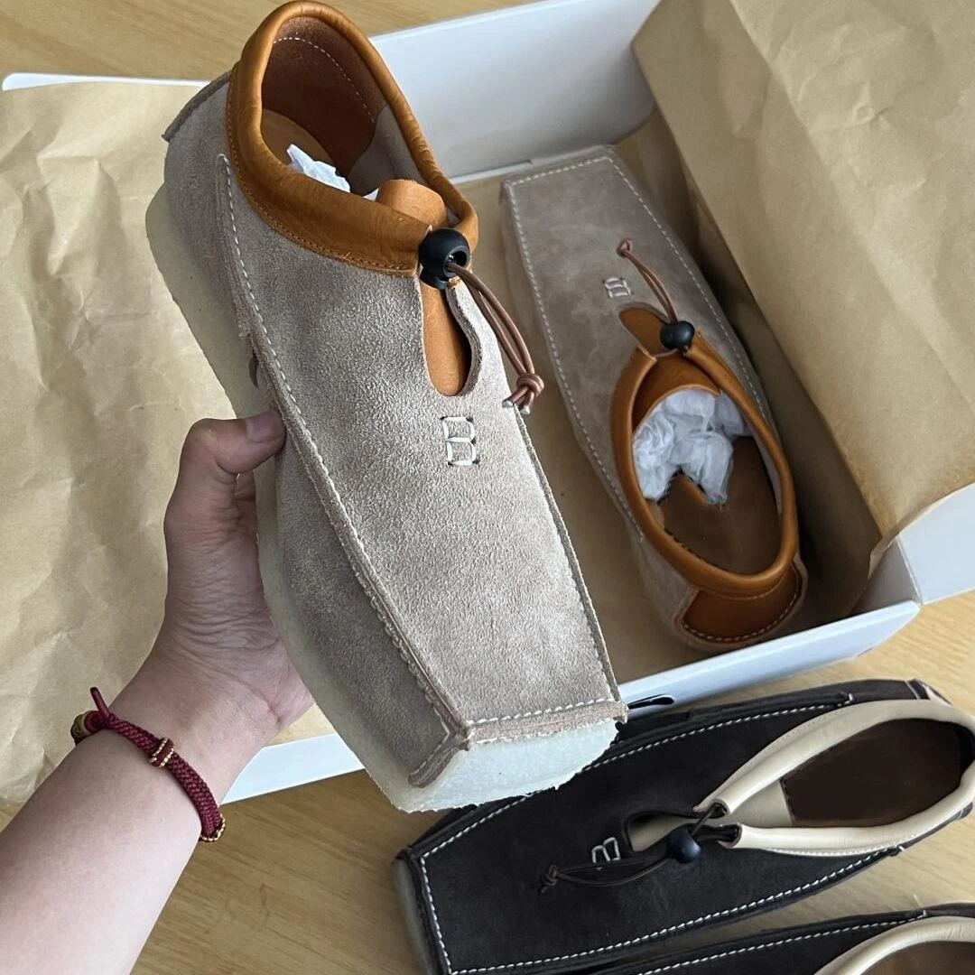 乐福鞋厚底增高方头潮款男鞋小众经典复古休闲鞋英伦风套脚夫子鞋