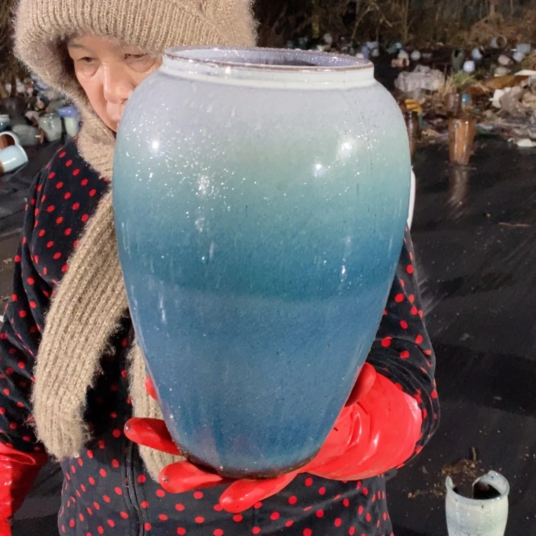 红陶口12高27瑕疵～